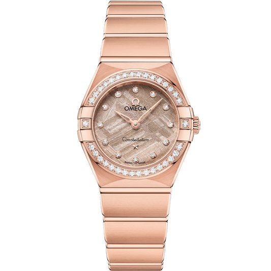 Omega Constellation 25 mm Sedna Gold Rose Dial Bracelet 131.55.25.60.99.002