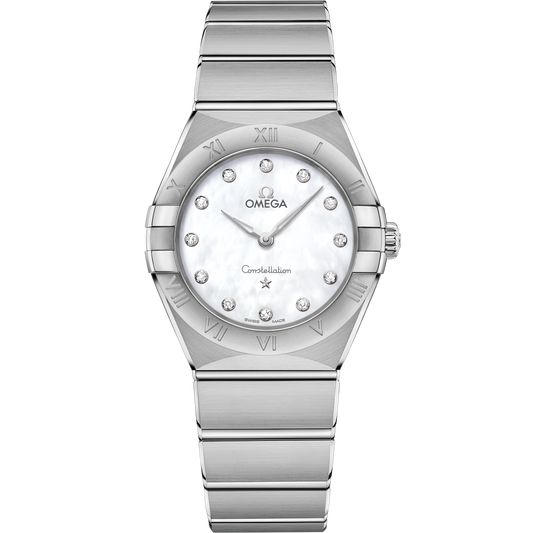 Omega Constellation 28 mm Steel White Dial Bracelet 131.10.28.60.55.001