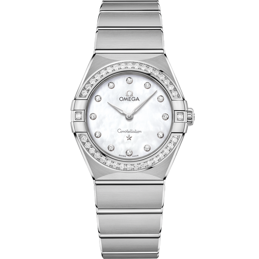Omega Constellation 28 mm Steel White Dial Bracelet 131.15.28.60.55.001