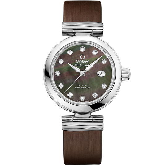 Omega De Ville Ladymatic 34 mm Steel Black Dial Strap 425.32.34.20.57.004