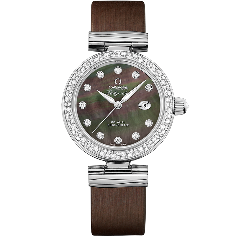 Omega De Ville Ladymatic 34 mm Steel Black Dial Bracelet 425.37.34.20.57.004