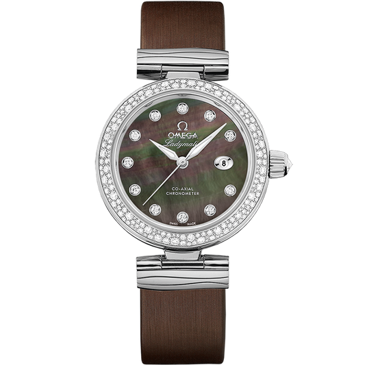 Omega De Ville Ladymatic 34 mm Steel Black Dial Bracelet 425.37.34.20.57.004