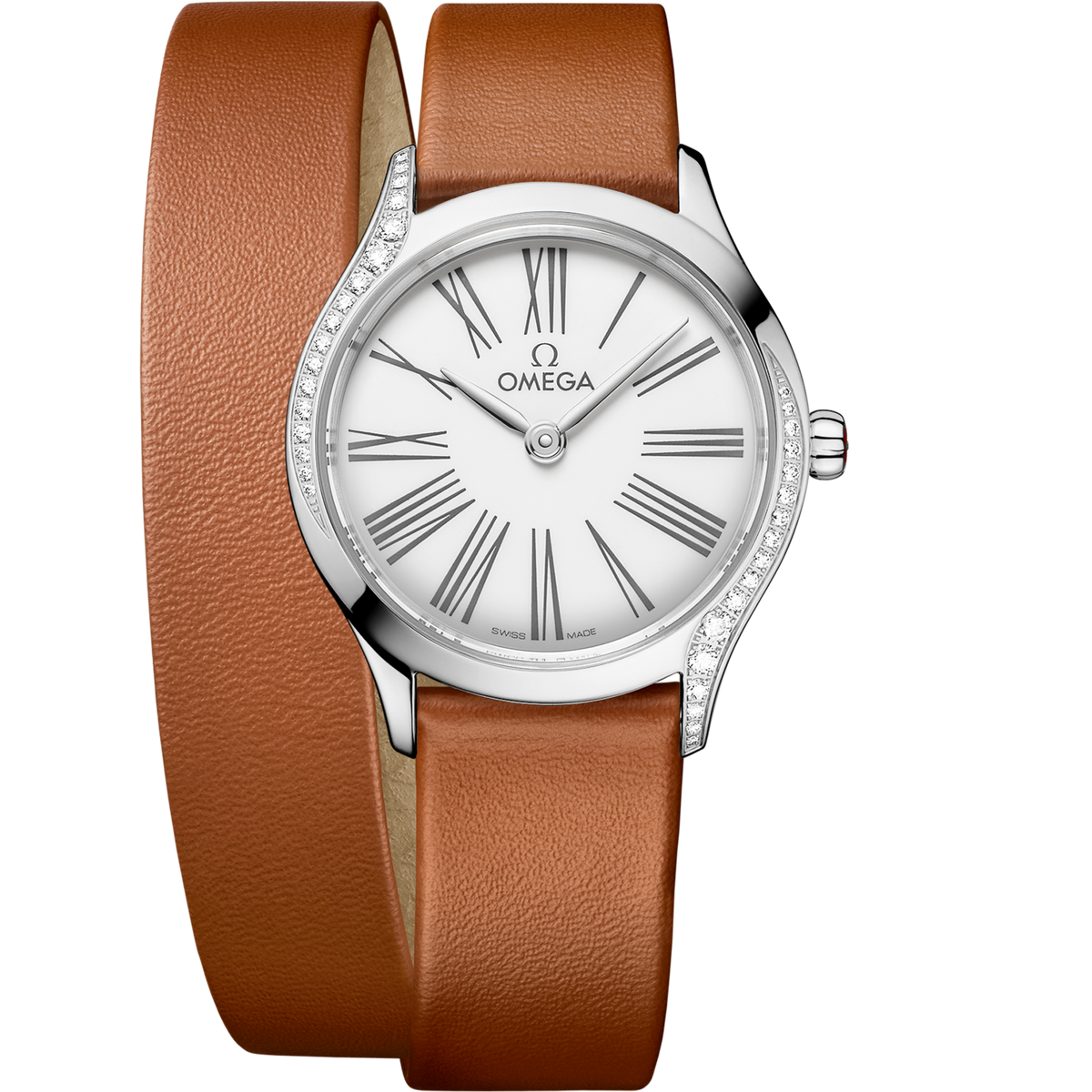 Omega De Ville Mini Trésor 26 mm Stainless Steel White Dial Strap 428.17.26.60.04.005