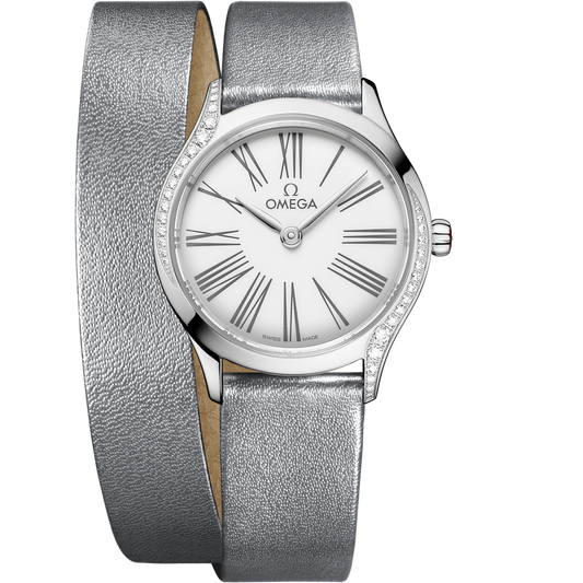 Omega De Ville Mini Trésor 26 mm Stainless Steel White Dial Strap 428.17.26.60.04.006