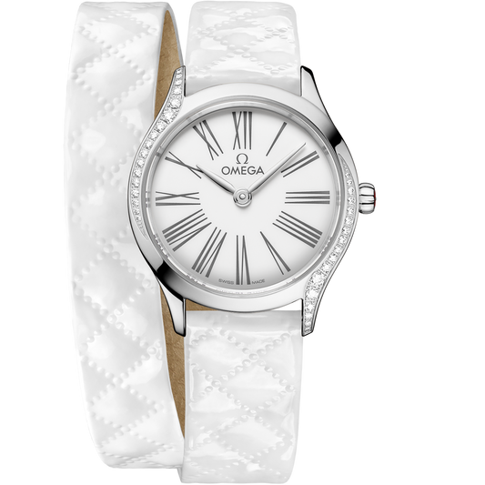 Omega De Ville Mini Trésor 26 mm Steel White Dial Strap 428.17.26.60.04.008