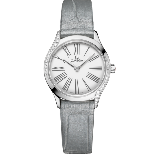 Omega De Ville Mini Trésor 26 mm Stainless Steel White Dial Strap 428.18.26.60.04.001