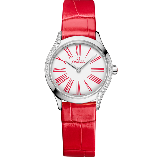 Omega De Ville Mini Trésor 26 mm Stainless Steel White Dial Strap 428.18.26.60.04.003