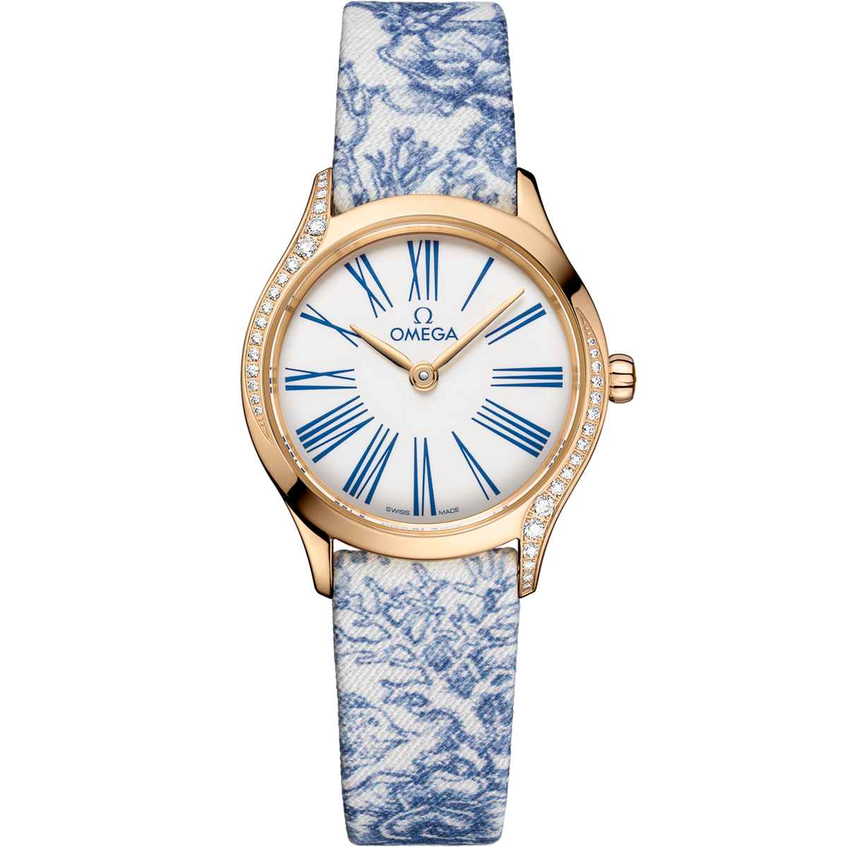 Omega De Ville Mini Trésor 26 mm Rose Gold White Dial Strap 428.57.26.60.04.001