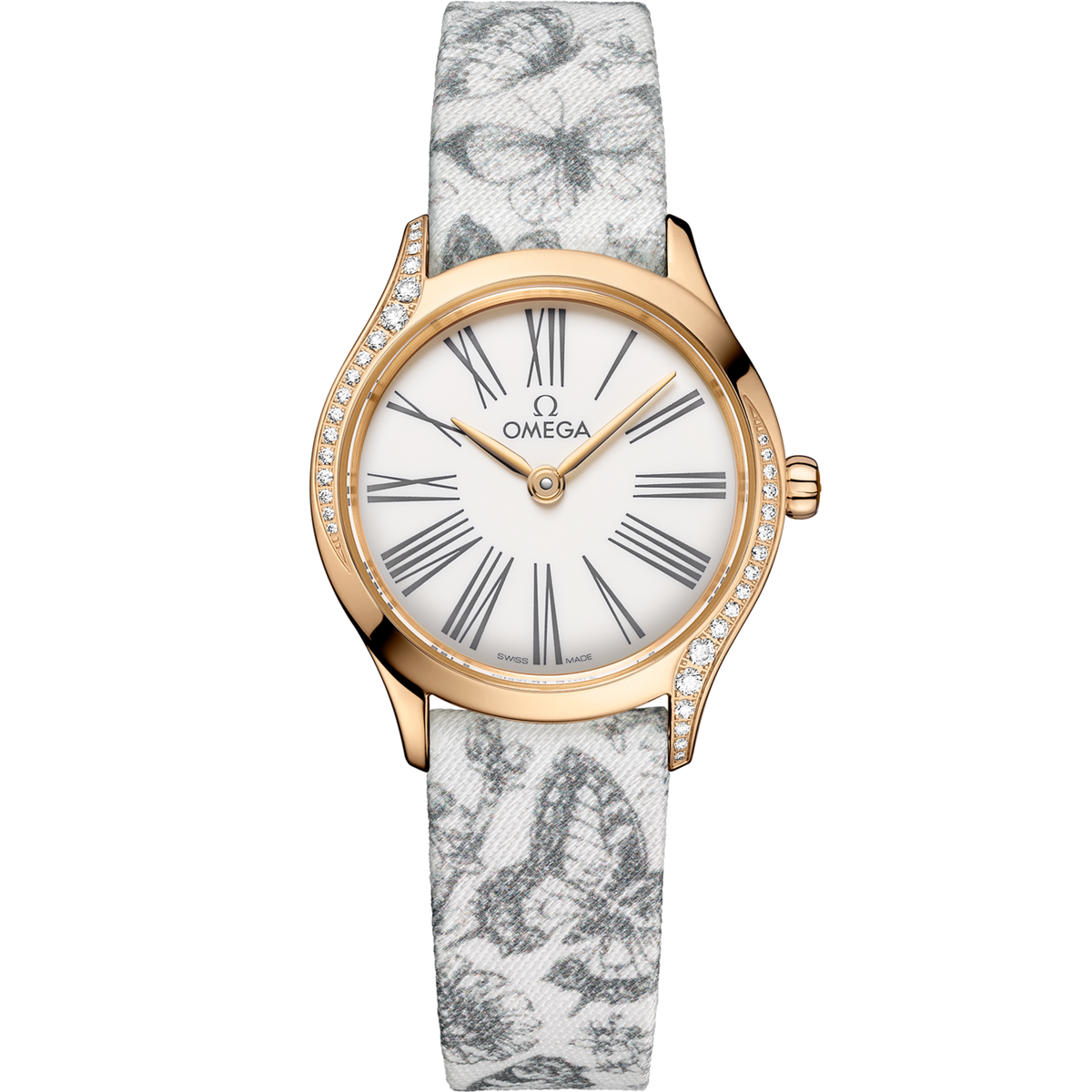 Omega De Ville Mini Trésor 26 mm Rose Gold White Dial Strap 428.57.26.60.04.002