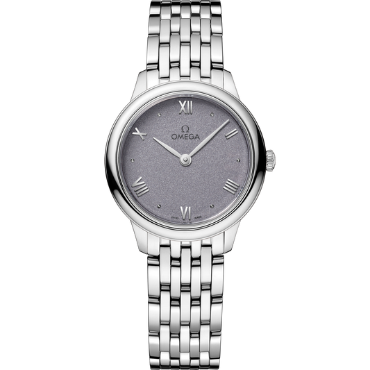 Omega De Ville Prestige 27.5 mm Steel Blue Dial Bracelet 434.10.28.60.03.001