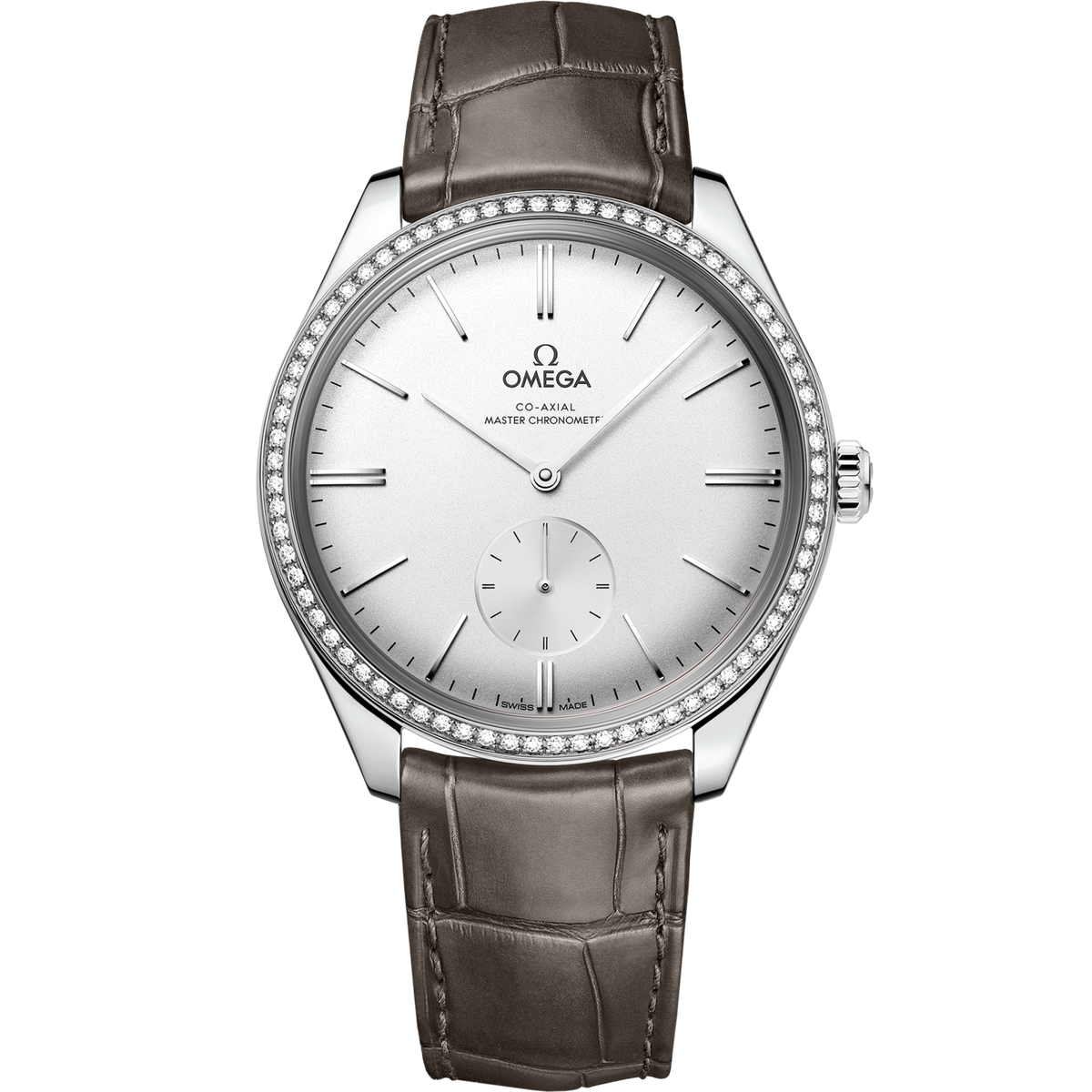 Omega De Ville Trésor 40 mm Steel Silver Dial Diamonds Strap 435.18.40.21.02.002
