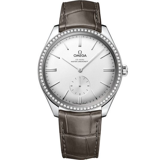 Omega De Ville Trésor 40 mm Steel Silver Dial Diamonds Strap 435.18.40.21.02.002