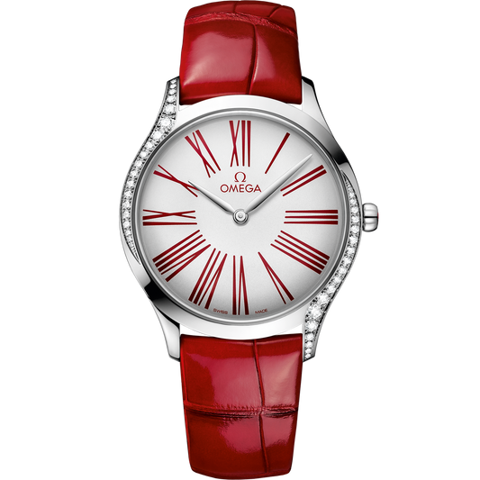 Omega De Ville Trésor 36 mm Stainless Steel White Dial Strap 428.18.36.60.04.002