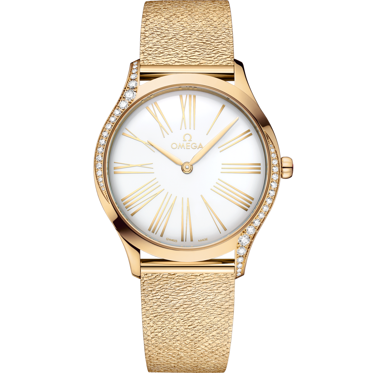Omega De Ville Trésor 36 mm Rose Gold White Dial Bracelet 428.55.36.60.04.001