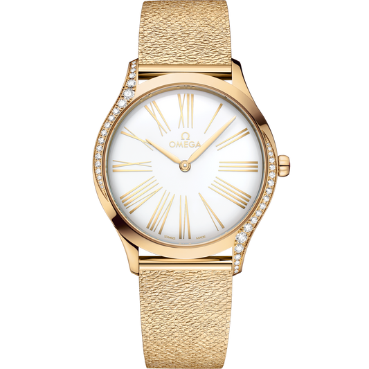 Omega De Ville Trésor 36 mm Rose Gold White Dial Bracelet 428.55.36.60.04.001