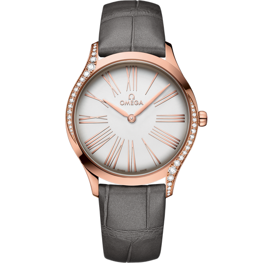 Omega De Ville Trésor 36 mm Rose Gold Silver Dial Strap 428.58.36.60.02.001