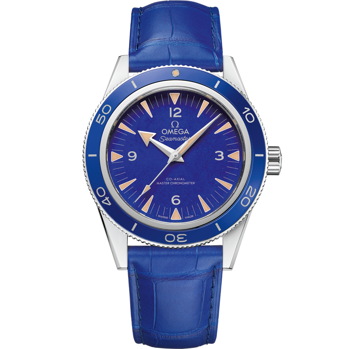 Omega Seamaster 300 41 mm Platinum Blue Dial Strap 234.93.41.21.99.002