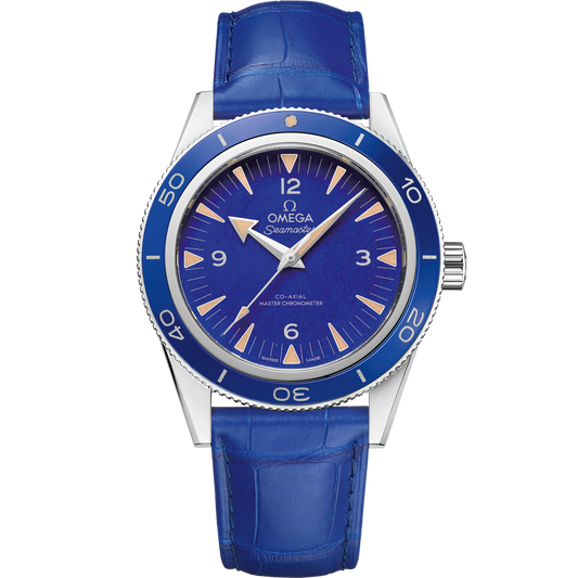 Omega Seamaster 300 41 mm Platinum Blue Dial Strap 234.93.41.21.99.002