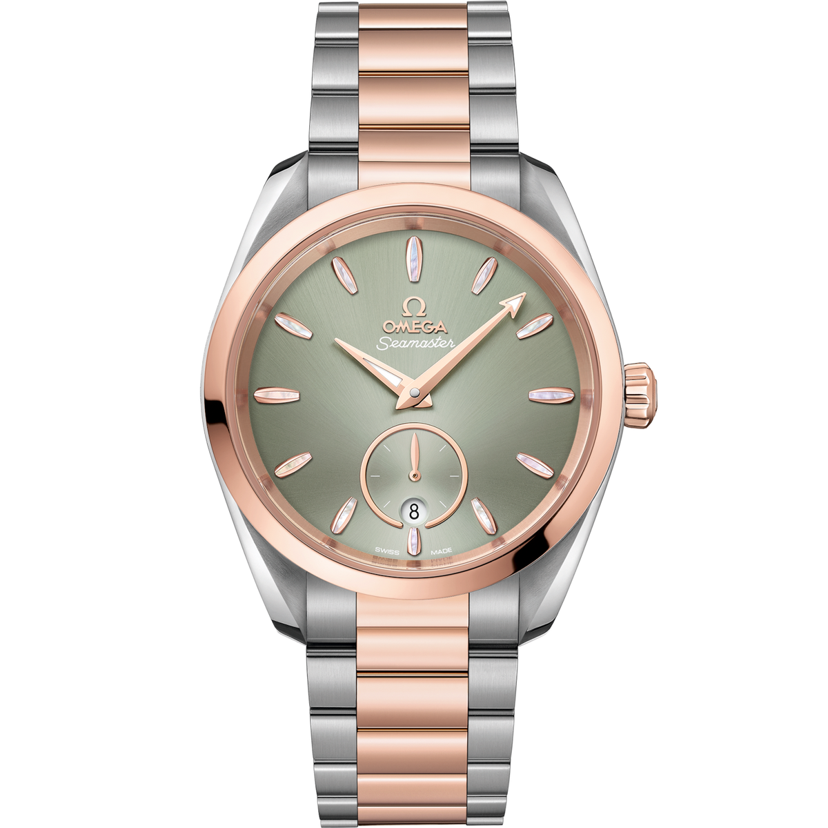 Omega Seamaster Aqua Terra 38 mm Steel Gold Green Dial Bracelet 220.20.38.20.10.001