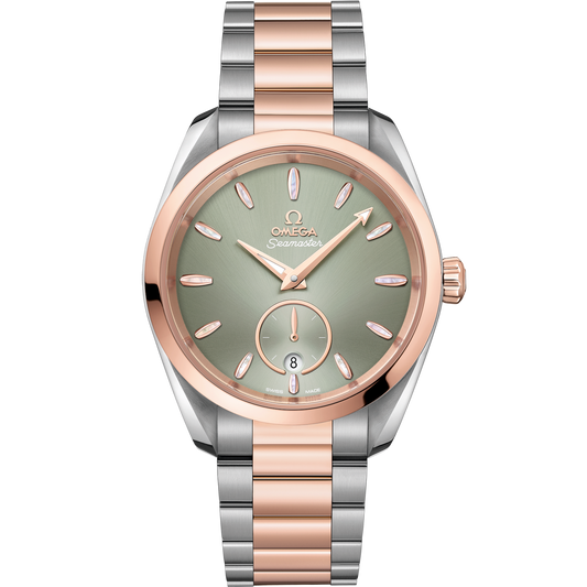 Omega Seamaster Aqua Terra 38 mm Steel Gold Green Dial Bracelet 220.20.38.20.10.001
