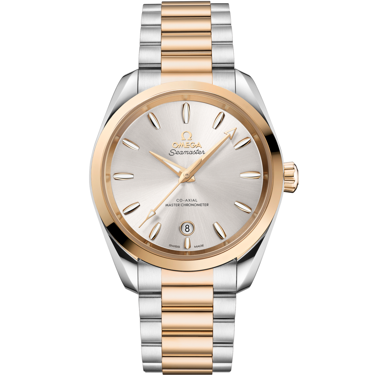 Omega Seamaster Aqua Terra 41 mm Steel Gold Blue Dial Bracelet 220.20.38.20.02.002