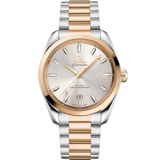 Omega Seamaster Aqua Terra 41 mm Steel Gold Blue Dial Bracelet 220.20.38.20.02.002