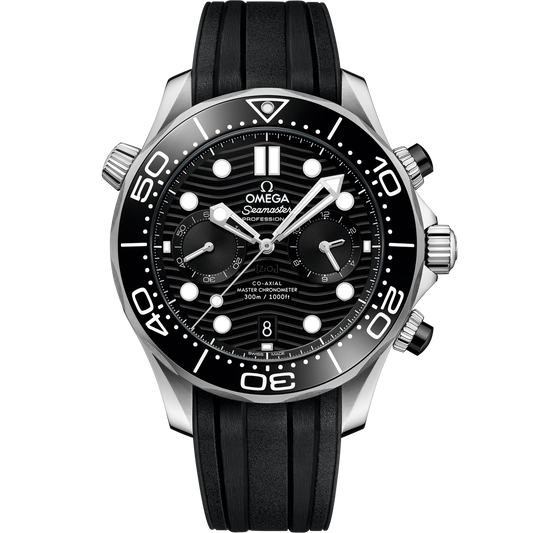 Omega Seamaster Diver 300M 44 mm Steel Black Dial Strap 210.32.44.51.01.001