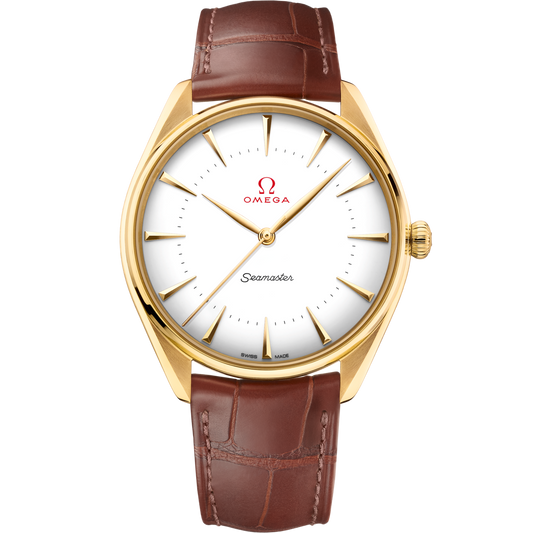 Omega Seamaster Olympic Official Timekeeper 39.5 mm Yellow Gold White Dial Strap 522.53.40.20.04.001