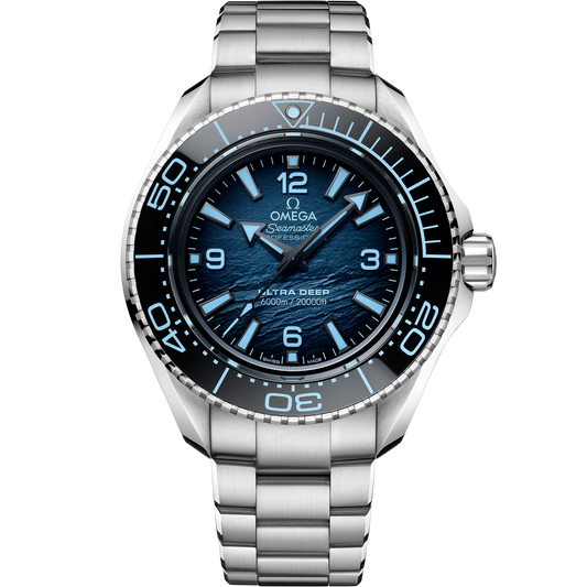Omega Seamaster Planet Ocean 6000M 45.5 mm O‑MEGASTEEL Blue Dial Bracelet 215.30.46.21.03.002