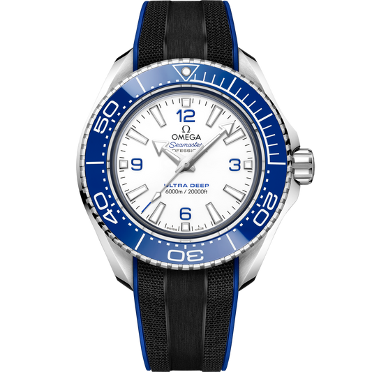 Omega Seamaster Planet Ocean 6000M 45.5 mm O‑MEGASTEEL White Dial Strap 215.32.46.21.04.001