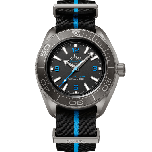 Omega Seamaster Planet Ocean 6000M 45.5 mm Titanium Black Dial Strap 215.92.46.21.01.001