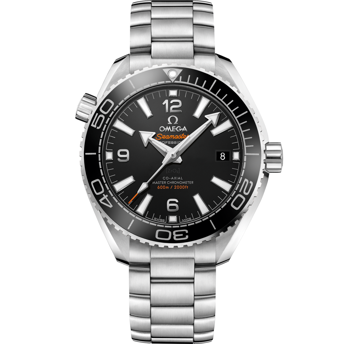 Omega Seamaster Planet Ocean 39.5 mm Steel Black Dial Bracelet 215.30.40.20.01.001