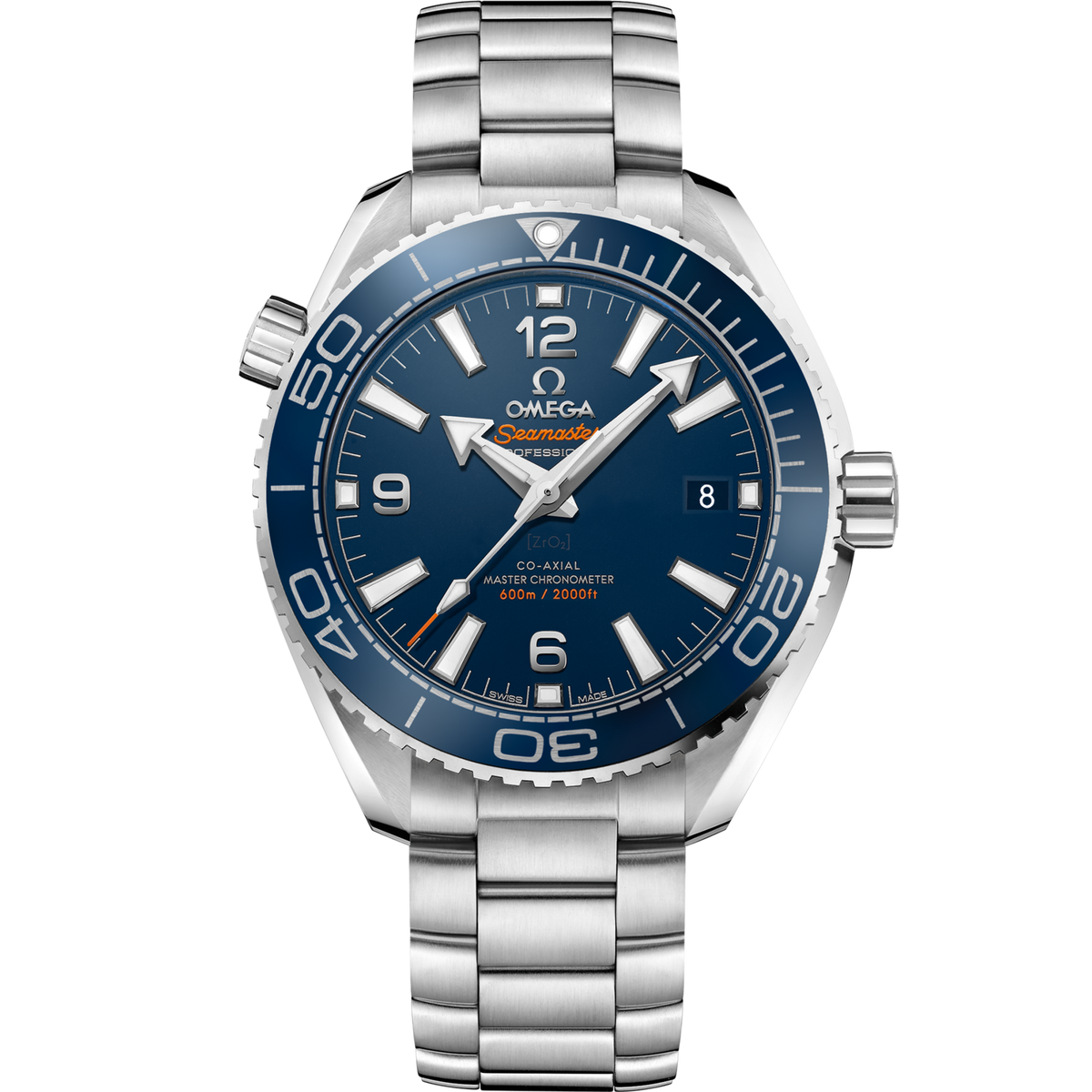 Omega Seamaster Planet Ocean 39.5 mm Steel Blue Dial Bracelet 215.30.40.20.03.001