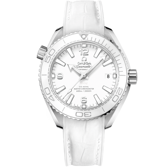 Omega Seamaster Planet Ocean 39.5 mm Steel White Dial Strap 215.33.40.20.04.001