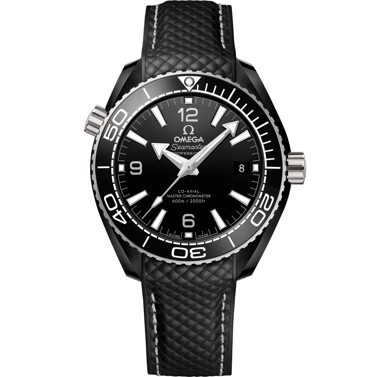 Omega Seamaster Planet Ocean 39.5 mm Ceramic Black Dial Strap 215.92.40.20.01.001