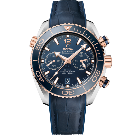 Omega Seamaster Planet Ocean 45.5 mm Steel/Rose Gold Blue Dial Strap 215.23.46.51.03.001