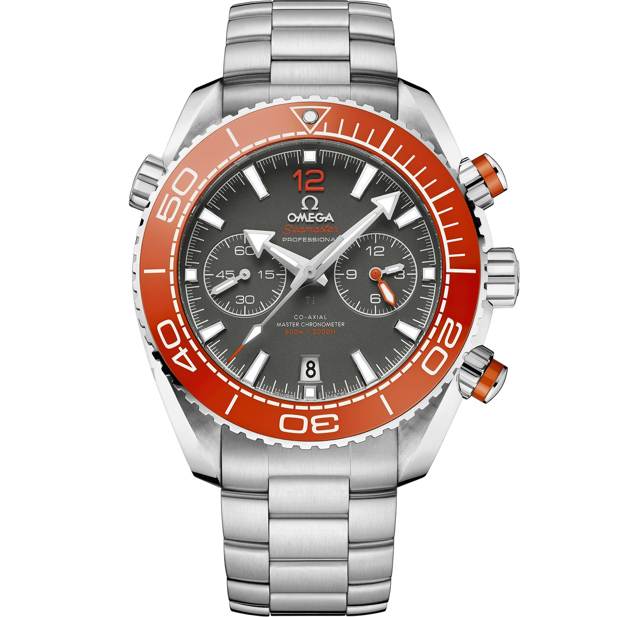 Omega Seamaster Planet Ocean 45.5 mm Steel Grey Dial Bracelet 215.30.46.51.99.001