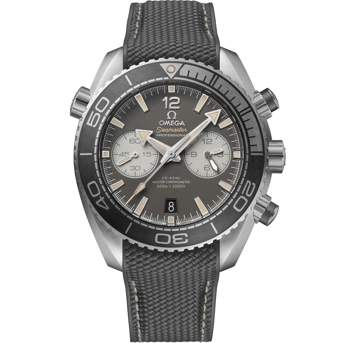 Omega Seamaster Planet Ocean 45.5 mm Stainless Steel Grey Dial Strap 215.32.46.51.01.004
