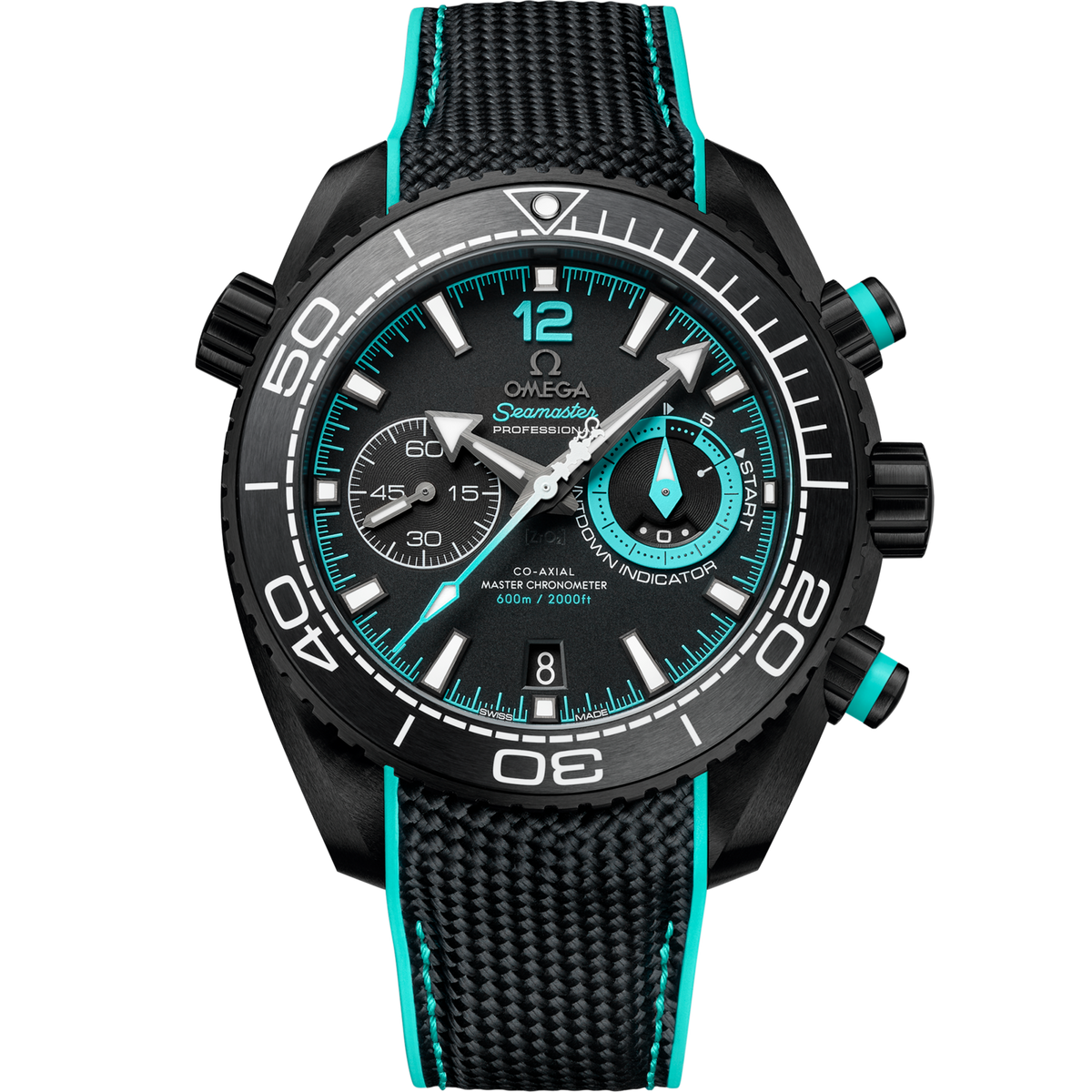 Omega Seamaster Planet Ocean 600M 45.5 mm Ceramic Black Dial Strap 215.92.46.51.01.003
