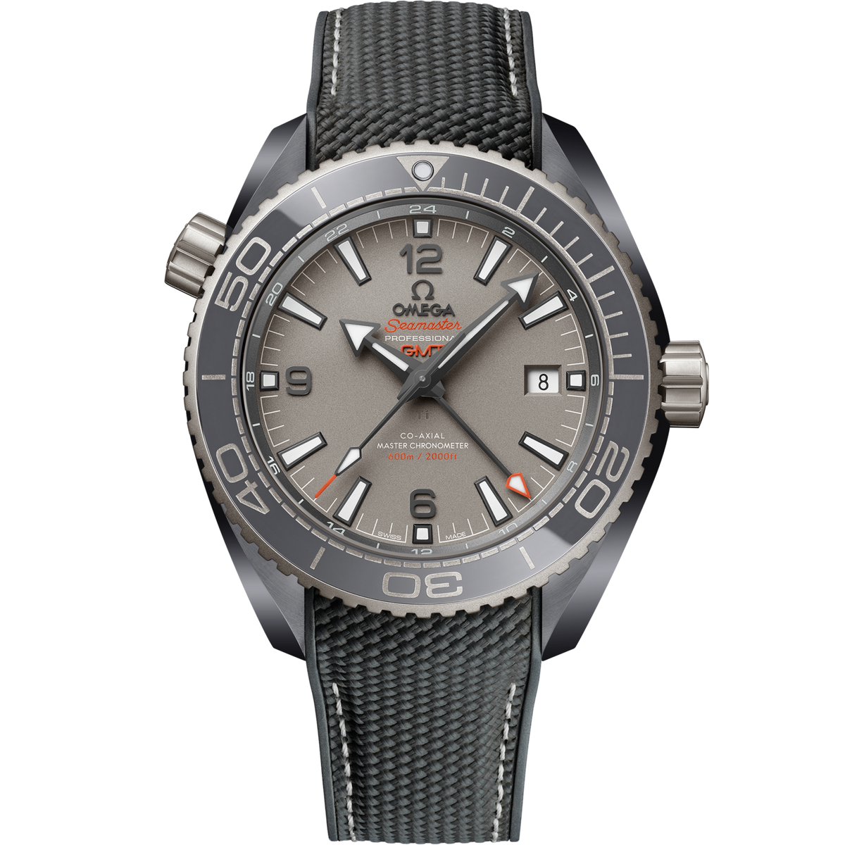 Omega Seamaster Planet Ocean 45.5 mm Grey Ceramic Grey Dial Strap 215.92.46.22.99.002