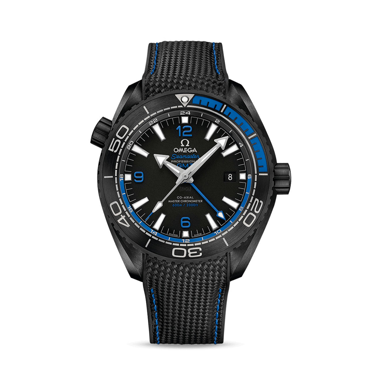 OMG Seamaster PLANET OCEAN 600M CO‑AXIAL MASTER CHRONOMETER GMT Ref# 215.92.46.22.01.002