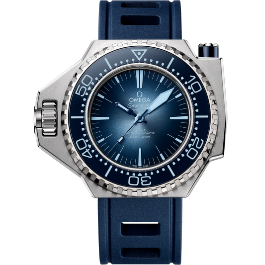 Omega Seamaster Ploprof 55 x 45 mm O‑MEGASTEEL Blue Dial Strap 227.32.55.21.03.001