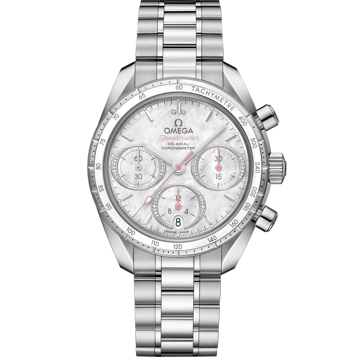 Omega Speedmaster 38 Steel White Dial Bracelet 324.30.38.50.55.001