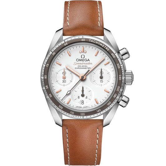 Omega Speedmaster 38 38 mm Stainless Steel Silver Dial Strap 324.32.38.50.02.001