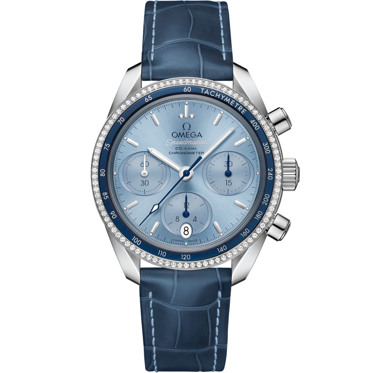 Omega Speedmaster 38 Steel Blue Dial Strap 324.38.38.50.03.001