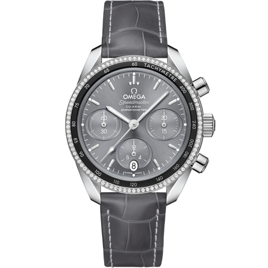 Omega Speedmaster 38 Steel Grey Dial Strap 324.38.38.50.06.001