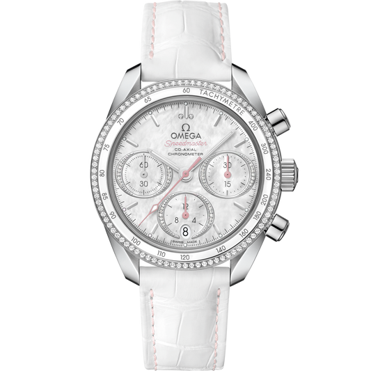 Omega Speedmaster 38 38 mm Steel White Dial Strap 324.38.38.50.55.001