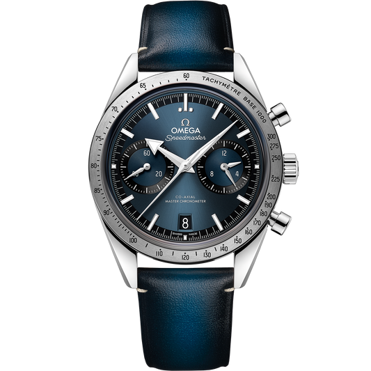 Omega Speedmaster '57 40.5 mm Steel Blue Dial Strap 332.12.41.51.03.001