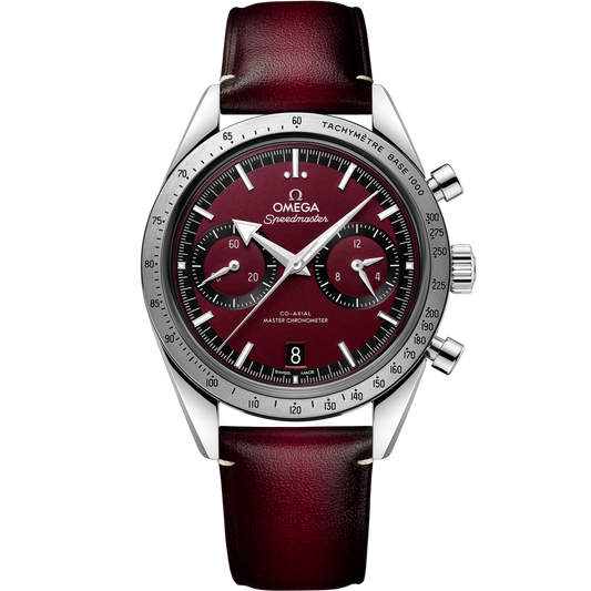 Omega Speedmaster '57 40.5 mm Steel Red Dial Strap 332.12.41.51.11.001