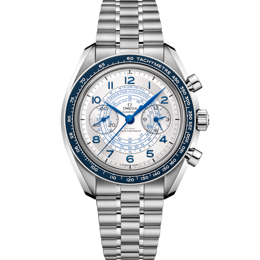 Omega Speedmaster Chronoscope Steel Silver Dial Bracelet 329.30.43.51.02.001